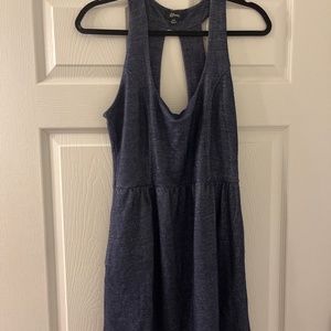 Blue denim colored cotton dress sz L